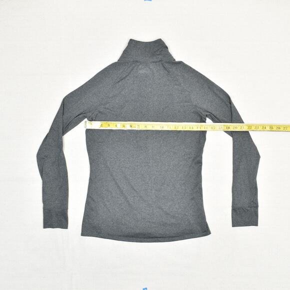 Under Armour Women's 1/4 Zip Pullover Sweatshirt Polyester Gray S Semi Fitted - Picture 4 of 8